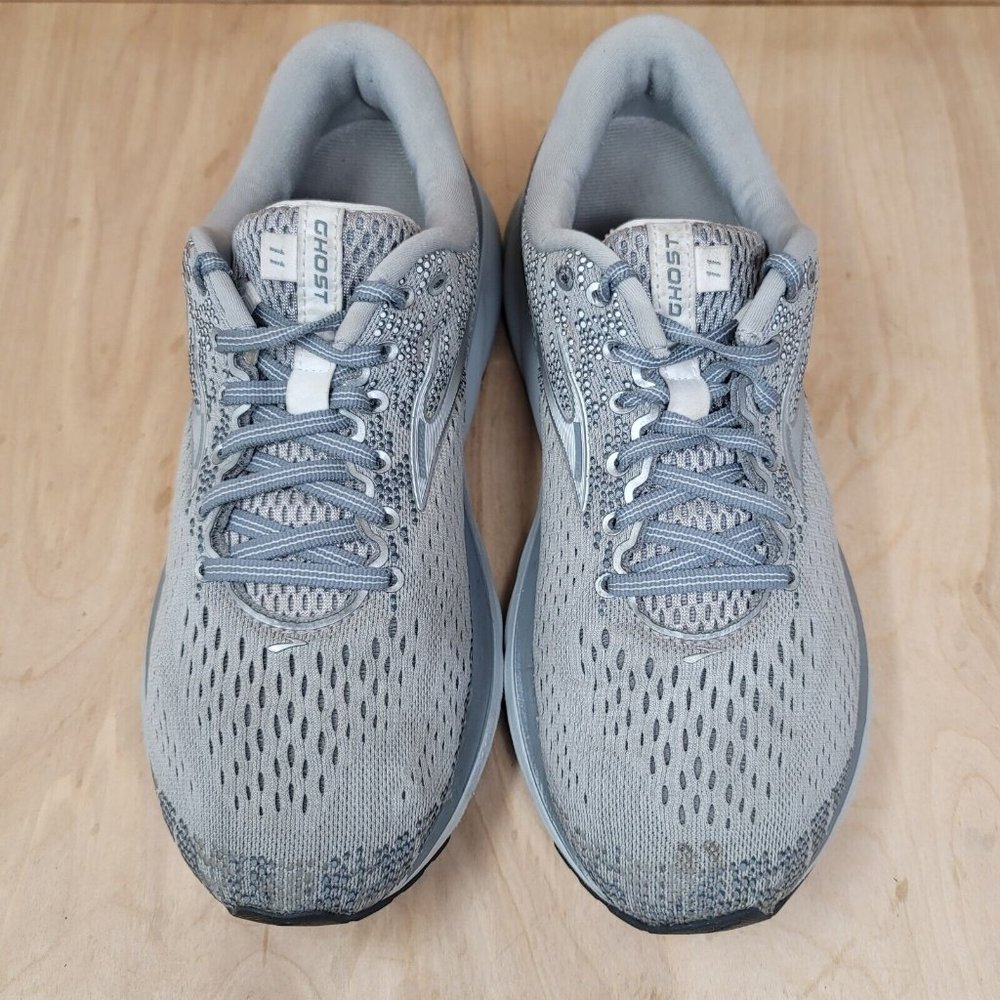 Brooks Women's Gray Mesh Athletic Running Sneakers - Picture 4 of 11